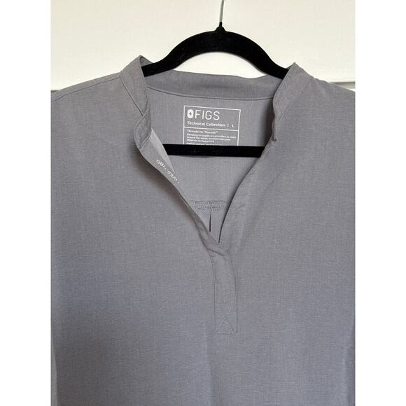 Figs Rafaela Graphite Oversized Scrub Top Womens Size L WXXSW1003 - Picture 3 of 7